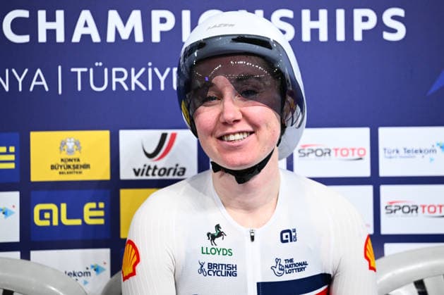 2026 UEC Track Elite European Championships Picture by Olly Hassell SWpix.com - 02 02 2026 - Cycling - 2026 UEC Track Elite European Championships - Konya Velodrome, Konya, Türkiye - Women s Sprint Qualifying - Katie Archibald (Great Britain) Copyright: x xSWpix.comx(t axPhotographyxHubxLtd)xOllyxHassell SWpix.comx SWP-3177-0329