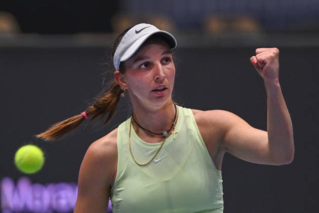 Tamara Korpatsch from Germany reacts during match against Anna Siskova from Czechia within the WTA, Tennis Damen women s tennis tournament Ostrava Open, on February 2, 2026, in Ostrava, Czech Republic. (CTKxPhoto JaroslavxOzana) CTKPhotoP2026020206036  CTKPhotoP2026020206036