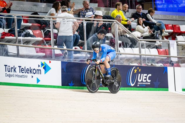 JABORNIKOVA Veronika UEC Track Cycling European Championships Konya 2026 JABORNIKOVA Veronika CZE Czech Republic Landscape horizontal Landscape Event Event UEC Track Cycling European Championships 2026 Category Category Cycling Track Cycling European Championships Location Location Asia Turkey Türkiye Konya Discipline Sprint Category Elite Women Distance 200 m Date Date 02 02 2026 Monday Day 2