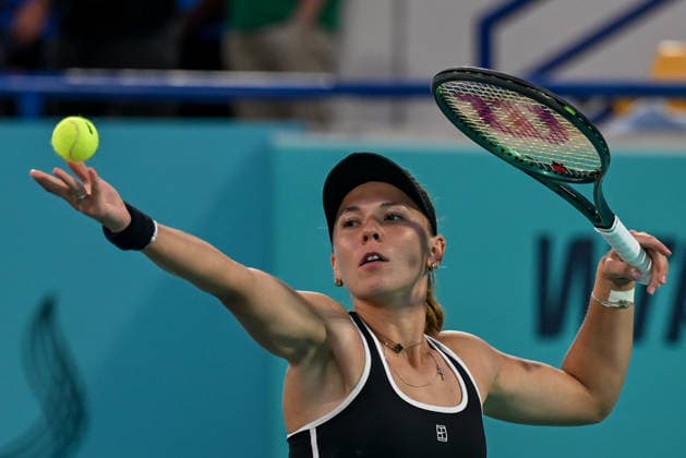 Mubadala Abu Dhabi Open ABU DHABI, UNITED ARAB EMIRATES - FEBRUARY 2: Oksana Selekhmeteva in action against Jelena Ostapenko of Latvia (not seen) during the women’s singles match of the Mubadala Abu Dhabi Open at Zayed Sports City International Tennis Centre in Abu Dhabi, United Arab Emirates on February 2, 2026. Waleed Zein Anadolu Abu Dhabi United Arab Emirates. Editorial use only. Please get in touch for any other usage.  Copyright: x2026xAnadoluxWaleedxZeinx