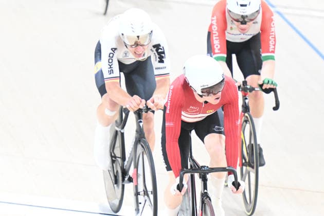 02-02-2026 European Championships Elite Track; Giornata 02; 2026, Germany; 2026, Danimarca; Teutenberg, Tim Torn; Haugsted, Conrad; Konya - Velodrom; 