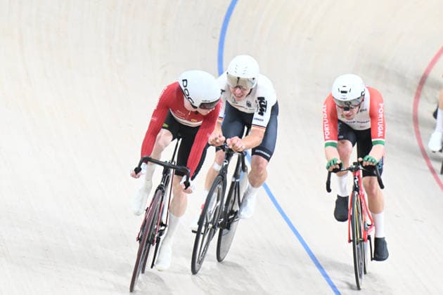02-02-2026 European Championships Elite Track; Giornata 02; 2026, Germany; 2026, Danimarca; Teutenberg, Tim Torn; Haugsted, Conrad; Konya - Velodrom; 