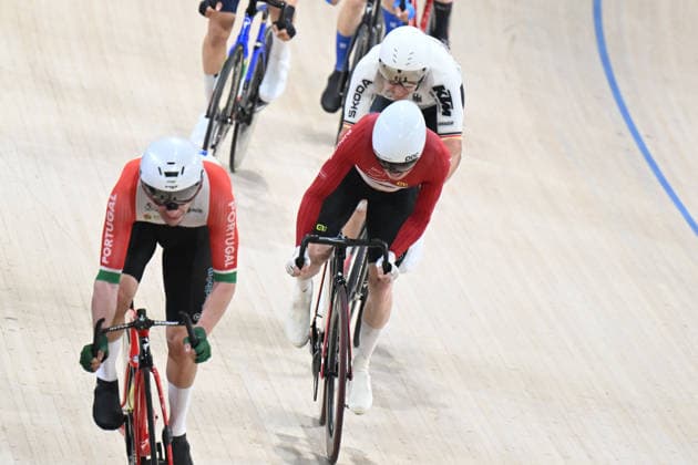 02-02-2026 European Championships Elite Track; Giornata 02; 2026, Germany; 2026, Danimarca; Teutenberg, Tim Torn; Haugsted, Conrad; Konya - Velodrom; 