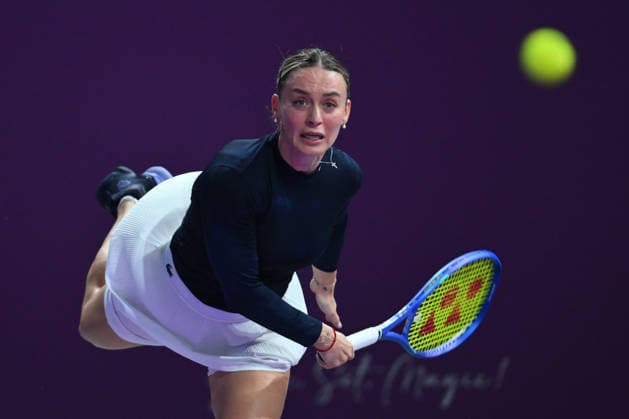 Transylvania Open 2026 - WTA, Tennis Damen 250 Tournament - Day 3 - Maja Chwalinska v Ana Bogdan Ana Bogdan of Romania competes in the first round of the Transylvania Open 2026, a WTA250 Tournament, against Maja Chwalinska of Poland, at BT Arena in Cluj-Napoca, Romania, on February 2, 2026. Bucharest Romania  Copyright: xAlexxNicodimx originalFilename:nicodim-transylv260202_npYUM.jpg