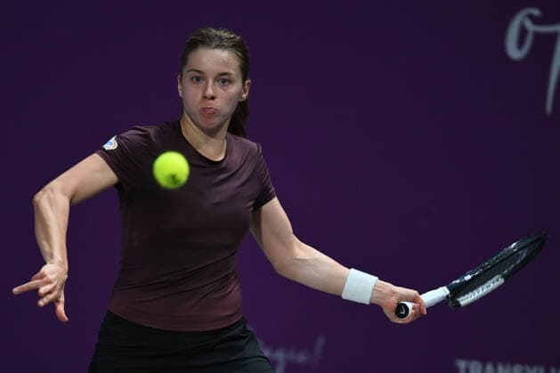 Transylvania Open 2026 - WTA, Tennis Damen 250 Tournament - Day 3 - Maja Chwalinska v Ana Bogdan Maja Chwalinska of Poland competes in the first round of the Transylvania Open 2026, a WTA250 Tournament, against Ana Bogdan of Romania, at BT Arena in Cluj-Napoca, Romania, on February 2, 2026. Bucharest Romania  Copyright: xAlexxNicodimx originalFilename:nicodim-transylv260202_npq9L.jpg