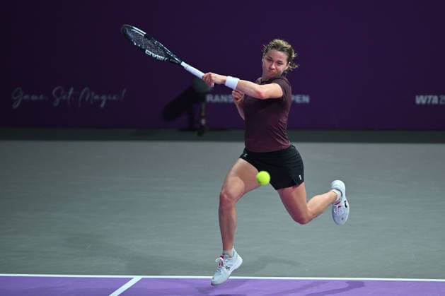 Transylvania Open 2026 - WTA, Tennis Damen 250 Tournament - Day 3 - Maja Chwalinska v Ana Bogdan Maja Chwalinska of Poland competes in the first round of the Transylvania Open 2026, a WTA250 Tournament, against Ana Bogdan of Romania, at BT Arena in Cluj-Napoca, Romania, on February 2, 2026. Bucharest Romania  Copyright: xAlexxNicodimx originalFilename:nicodim-transylv260202_npUAN.jpg