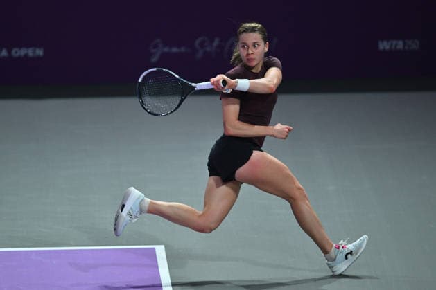 Transylvania Open 2026 - WTA, Tennis Damen 250 Tournament - Day 3 - Maja Chwalinska v Ana Bogdan Maja Chwalinska of Poland competes in the first round of the Transylvania Open 2026, a WTA250 Tournament, against Ana Bogdan of Romania, at BT Arena in Cluj-Napoca, Romania, on February 2, 2026. Bucharest Romania  Copyright: xAlexxNicodimx originalFilename:nicodim-transylv260202_npCCd.jpg
