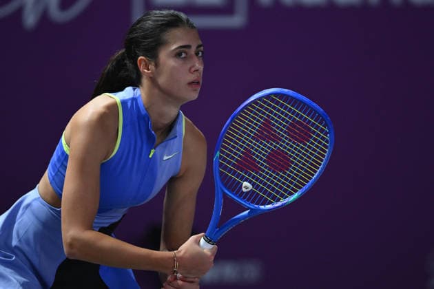 Transylvania Open 2025 - WTA, Tennis Damen 250 Tournament - Day 3 - Olga Danilovic v Miriam Bulgaru Olga Danilovic of Serbia competes in the first round of the Transylvania Open 2025, a WTA250 Tournament, against Miriam Bulgaru of Romania, at BT Arena in Cluj-Napoca, Romania, on February 2, 2026. Bucharest Romania  Copyright: xAlexxNicodimx originalFilename:nicodim-transylv260202_np79v.jpg