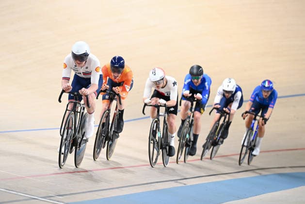 2026 UEC Track Elite European Championships Picture by Olly Hassell SWpix.com - 02 02 2026 - Cycling - 2026 UEC Track Elite European Championships - Konya Velodrome, Konya, Türkiye - Men™s Points Race - Ben Wiggins (Great Britain) Konya Konya Velodrome Türkiye Copyright: x xSWpix.comx(t axPhotographyxHubxLtd)xOllyxHassell SWpix.comx SWP-3177-0374