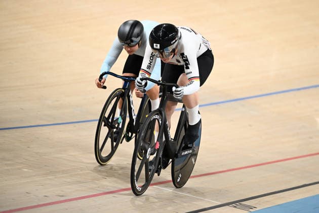 2026 UEC Track Elite European Championships Picture by Olly Hassell SWpix.com - 02 02 2026 - Cycling - 2026 UEC Track Elite European Championships - Konya Velodrome, Konya, Türkiye - Women™s Sprint - Quarterfinals - Pauline Sophie Grabosch (Germany), Alina Lysenko (Individual Neutral Athletes) Konya Konya Velodrome Türkiye Copyright: x xSWpix.comx(t axPhotographyxHubxLtd)xOllyxHassell SWpix.comx SWP-3177-0381