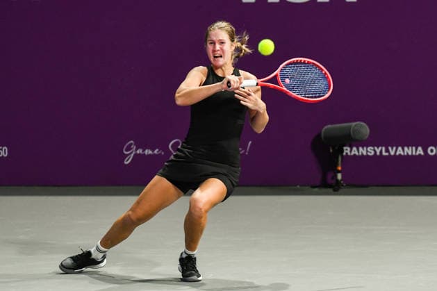 Transylvania Open 2025 - WTA, Tennis Damen 250 Tournament - Round 1 Anastasia Zakharova competes during round 1 of the Transylvania Open 2026, a WTA250 Tournament, at BT Arena in Cluj-Napoca, Romania, on February 2, 2026 Cluj-Napoca Romania  Copyright: xFlaviuxBuboix originalFilename:buboi-notitle260202_npRPD.jpg
