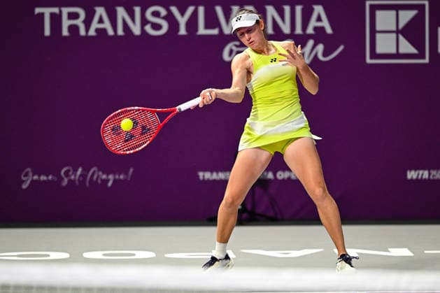 Transylvania Open 2025 - WTA, Tennis Damen 250 Tournament - Round 1 Kaja Juvan plays during round 1 of the Transylvania Open 2026, a WTA250 Tournament, at BT Arena in Cluj-Napoca, Romania, on February 2, 2026 Cluj-Napoca Romania  Copyright: xFlaviuxBuboix originalFilename:buboi-notitle260202_npdBl.jpg