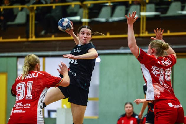 Handball I Women I Season 2025 2026 I Regionalliga Nord I 17 Matchday I SV Henstedt Ulzburg II FC St Pauli I 01 02 2026 Henrike Bibow 31, FC St Pauli Saskia Sankowski 21, SV Henstedt Ulzburg II Henstedt Ulzburg Schulzentrum Maurepassstr Schleswig Holstein Germany Copyright: xLobeca RalfxHomburgx