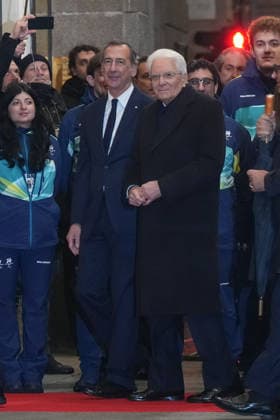 Giuseppe Sala e Sergio Mattarella alla Cerimonia di Apertura della 145Âª sessione del Cio al Teatro La Scala - Cronaca - Milano 02 02 2026 (foto Claudio Furlan LaPresse) Opening ceremony of the 145th session of the IOC at La Scala Theater - News - Milan, February 2, 2026  Copyright: xClaudioxFurlan LaPressex