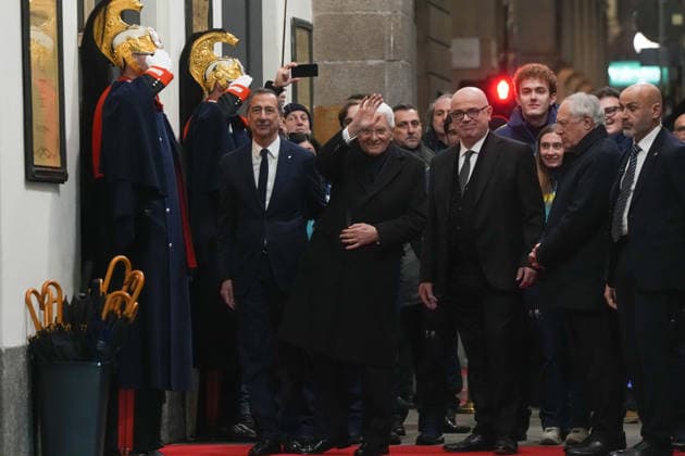 Giuseppe Sala e Sergio Mattarella alla Cerimonia di Apertura della 145Âª sessione del Cio al Teatro La Scala - Cronaca - Milano 02 02 2026 (foto Claudio Furlan LaPresse) Opening ceremony of the 145th session of the IOC at La Scala Theater - News - Milan, February 2, 2026  Copyright: xClaudioxFurlan LaPressex
