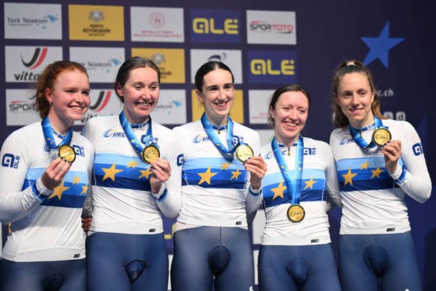 02-02-2026 European Championships Elite Women Track; Giornata 02; 2026, Great Britain; Archibald, Katie; Knight, Josie; Morris, Anna; Couzens, Millie; Richardson, Kate; Konya - Velodrom; 
