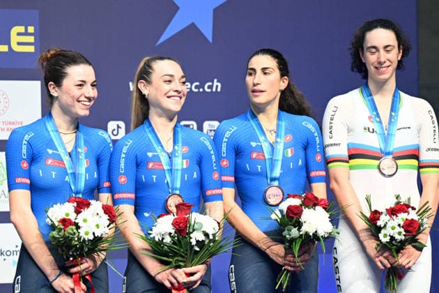 02-02-2026 European Championships Elite Women Track; Giornata 02; 2026, Italia; Balsamo, Elisa; Paternoster, Letizia; Venturelli, Federica; Sanarini, Linda; Konya - Velodrom; 