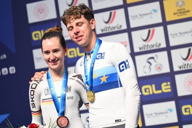 02-02-2026 European Championships Elite Women Track; Giornata 02; 2026, Germany; Teutenberg, Lea Lin; Teutenberg, Tim Torn; Konya - Velodrom; 