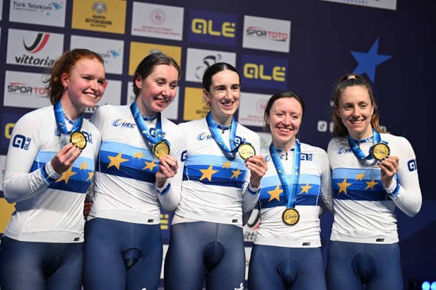 02-02-2026 European Championships Elite Women Track; Giornata 02; 2026, Great Britain; Archibald, Katie; Knight, Josie; Morris, Anna; Couzens, Millie; Richardson, Kate; Konya - Velodrom; 