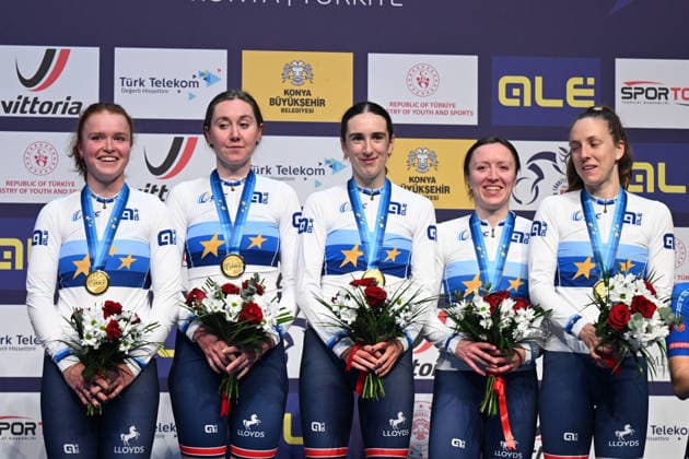 02-02-2026 European Championships Elite Women Track; Giornata 02; 2026, Great Britain; Archibald, Katie; Knight, Josie; Morris, Anna; Couzens, Millie; Richardson, Kate; Konya - Velodrom; 