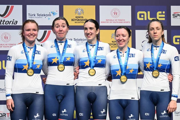 02-02-2026 European Championships Elite Women Track; Giornata 02; 2026, Great Britain; Archibald, Katie; Knight, Josie; Morris, Anna; Couzens, Millie; Richardson, Kate; Konya - Velodrom; 