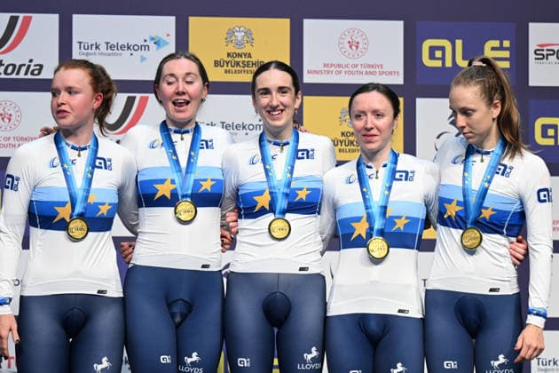 02-02-2026 European Championships Elite Women Track; Giornata 02; 2026, Great Britain; Archibald, Katie; Knight, Josie; Morris, Anna; Couzens, Millie; Richardson, Kate; Konya - Velodrom; 