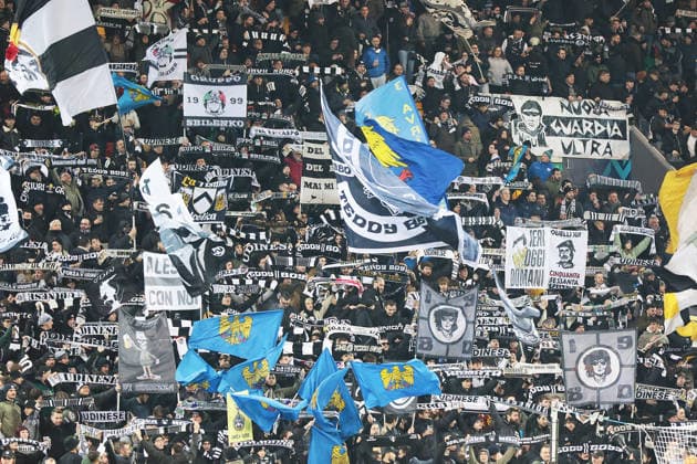 Fans during the Serie A soccer match between Udinese and Roma at the Bluenergy Stadium in Udine, north east Italy - Monday, February 02,2026 - soccer  Copyright: xAndreaxBressanutti LaPressex