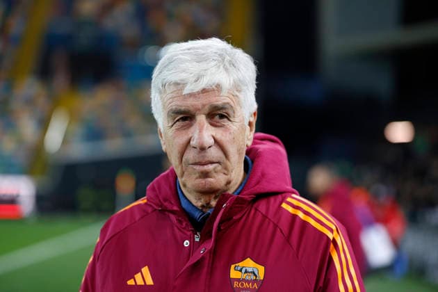 February 2, 2026, Udine, Friuli Venezia Giulia, Italy: Roma s head coach GIAN PIERO GASPERINI during the Italian Serie A ENILIVE 2025 26 football match between Udinese and Roma at Bluenergy Stadium on February 2th, 2026, Udine, Italy Udine Italy - ZUMAr199 20260202_zsp_r199_004 Copyright: xMattiaxRadonix