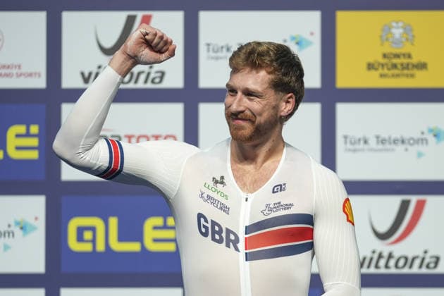 2026 UEC European Track cycling, Rad, Radsport, Bahnrad, Bahn Championships in Konya KONYA, TURKIYE - FEBRUARY 2: Joseph Truman of Great Britain finished first after competing men s time-trial during 2026 UEC Track Cycling European Championships at Konya Velodrome in Konya, Turkiye on February 2, 2026. Dilara Irem Sancar Anadolu Konya Turkey. Editorial use only. Please get in touch for any other usage.  Copyright: x2026xAnadoluxDilaraxIremxSancarx