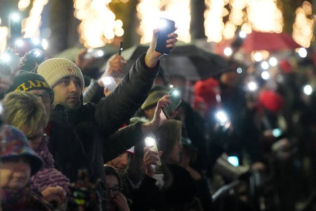 A moment of the arrival of the Olympic torch in Bergamo , north Italy - Saturday , February 02 , 2026. - Soccer .  Copyright: xSpada LaPressex