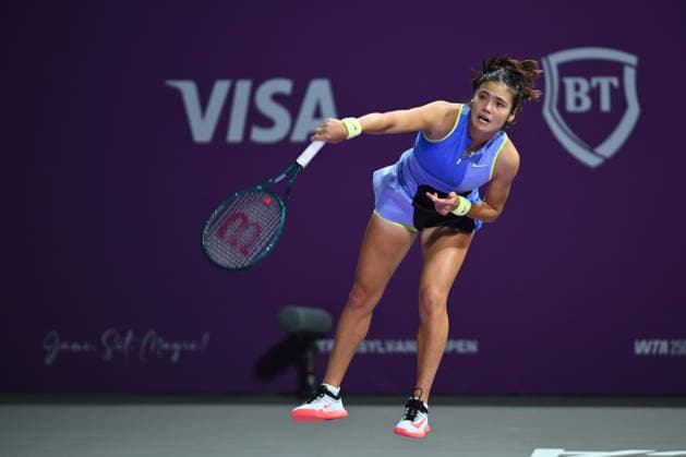 Transylvania Open 2026 - WTA, Tennis Damen 250 Tournament - Day 3 - Emma Raducanu v Greet Minnen Emma Raducanu of Great Britain competes in the first round of the Transylvania Open 2026, a WTA250 Tournament, against Greet Minnen of Belgium, at BT Arena in Cluj-Napoca, Romania, on February 2, 2026. Bucharest Romania  Copyright: xAlexxNicodimx originalFilename:nicodim-transylv260202_npFmb.jpg