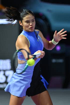 Transylvania Open 2026 - WTA, Tennis Damen 250 Tournament - Day 3 - Emma Raducanu v Greet Minnen Emma Raducanu of Great Britain competes in the first round of the Transylvania Open 2026, a WTA250 Tournament, against Greet Minnen of Belgium, at BT Arena in Cluj-Napoca, Romania, on February 2, 2026. Bucharest Romania  Copyright: xAlexxNicodimx originalFilename:nicodim-transylv260202_npNZQ.jpg