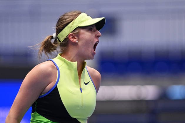 Linda Fruhvirtova from Czechia reacts during match against Mona Barthel from Germany within the WTA, Tennis Damen women s tennis tournament Ostrava Open, on February 2, 2026, in Ostrava, Czech Republic. (CTKxPhoto JaroslavxOzana) CTKPhotoP2026020208287  CTKPhotoP2026020208287