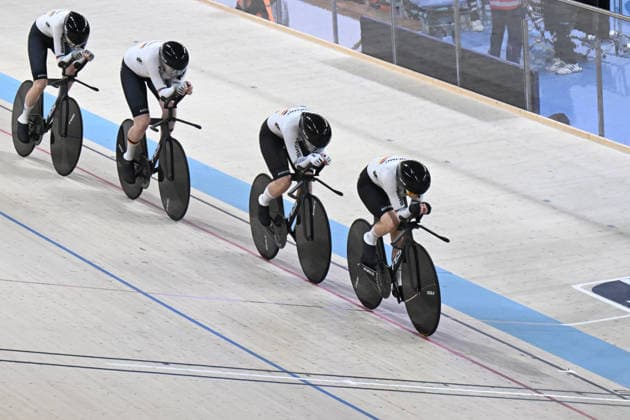 02-02-2026 European Championships Elite Women Track; Giornata 02; 2026, Germany; Kloger, Mieke; Klein, Lisa; Sussemilch, Laura; Brausse, Franziska; Konya - Velodrom; 