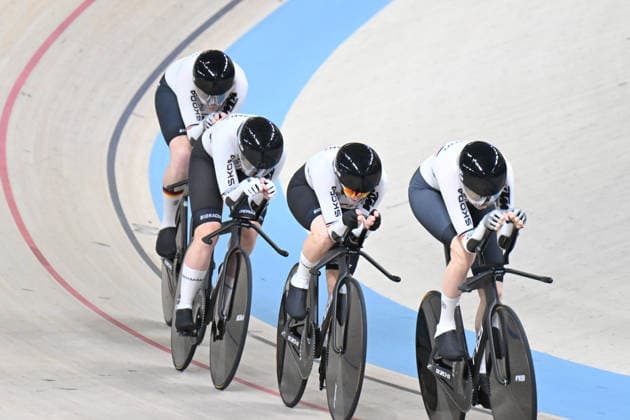 02-02-2026 European Championships Elite Women Track; Giornata 02; 2026, Germany; Kloger, Mieke; Klein, Lisa; Sussemilch, Laura; Brausse, Franziska; Konya - Velodrom; 