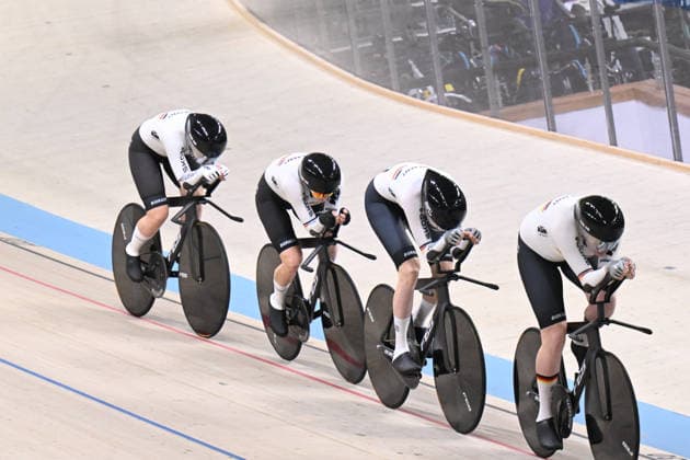 02-02-2026 European Championships Elite Women Track; Giornata 02; 2026, Germany; Kloger, Mieke; Klein, Lisa; Sussemilch, Laura; Brausse, Franziska; Konya - Velodrom; 