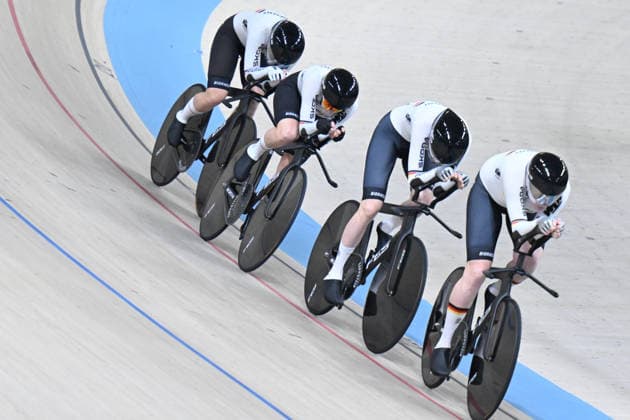 02-02-2026 European Championships Elite Women Track; Giornata 02; 2026, Germany; Kloger, Mieke; Klein, Lisa; Sussemilch, Laura; Brausse, Franziska; Konya - Velodrom; 