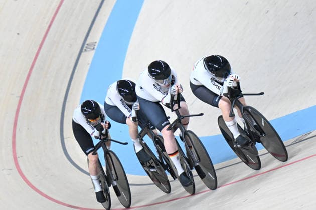 02-02-2026 European Championships Elite Women Track; Giornata 02; 2026, Germany; Kloger, Mieke; Klein, Lisa; Sussemilch, Laura; Brausse, Franziska; Konya - Velodrom; 