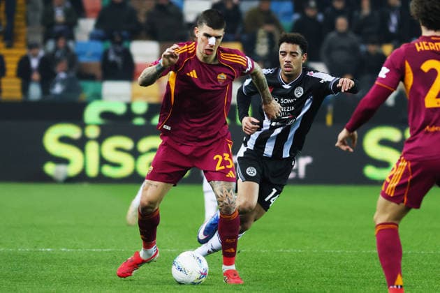 Roma™s Gianluca Mancini during the Serie A soccer match between Udinese and Roma at the Bluenergy Stadium in Udine, north east Italy - Monday, February 02,2026 - soccer  Copyright: xAndreaxBressanutti LaPressex