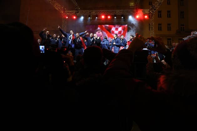 Zagreb, 02.02.2026. - The Croatian national handball team was welcomed at Ban Jelacic Square after winning the bronze medal at the European Championship, EM, Europameisterschaft  2S6A7460.JPG