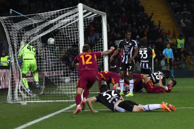 CALCIO - Serie A - Udinese Calcio vs AS Roma 02.02.2026 Udinese vs Roma (Serie A) Calcio; 23Â° Giornata Nella foto: Gol annullato (Foto Gino Mancini) Udine Italy  Copyright: xIPAxSport ABACAx