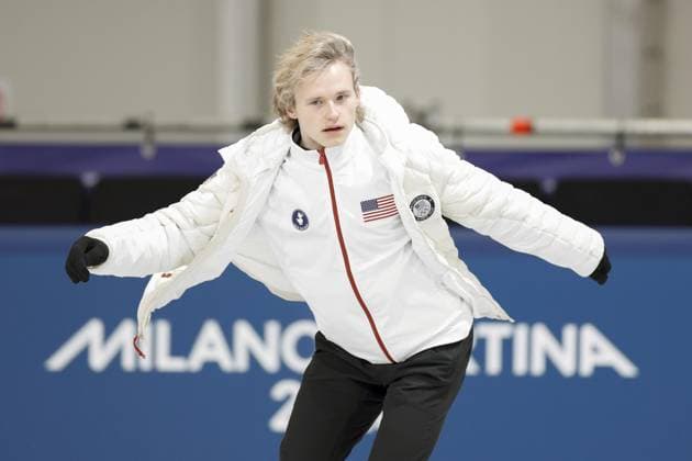 Milan Cortina Winter Olympics Ilia Malinin of the United States takes part in an official training session for Figure skating, Eiskunstlauf in Milan on Feb. 2, 2026, ahead of the upcoming Milan Cortina Winter Olympics.  A14AA0005241261P