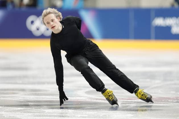 Milan Cortina Winter Olympics Ilia Malinin of the United States takes part in an official training session for Figure skating, Eiskunstlauf in Milan on Feb. 2, 2026, ahead of the upcoming Milan Cortina Winter Olympics.  A14AA0005241263P