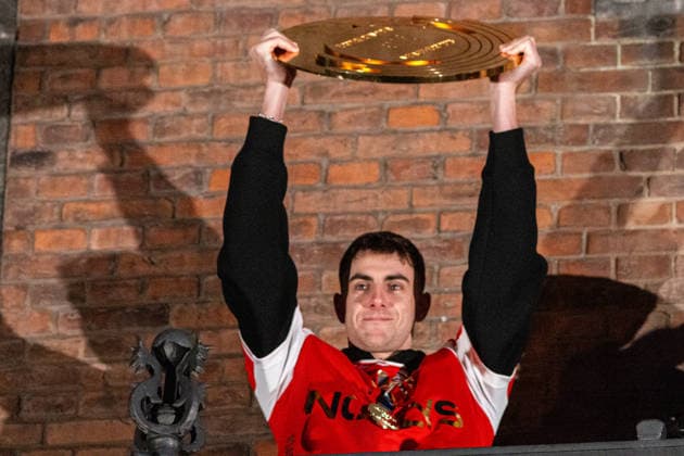 Denmarks National Mens Handball Team Is Celebrated At Copenhagen City Hall Mads Hoxer stands on the balcony during the celebration of the European Championship, EM, Europameisterschaft gold with the handball team at Copenhagen City Hall in Copenhagen, Denmark, on February 2, 2026. Denmark is the Men s EHF EURO champion for the third time. The 14-year wait ends for the four-time world champions and two-time Olympic champions as they beat Germany 34:27 in a tough final on Sunday at Jyske Bank Boxen in Herning. Copenhagen The Capital Region of Denmark Denmark  Copyright: xKristianxTuxenxLadegaardxBergx originalFilename:berg-denmarks260202_npv5S.jpg