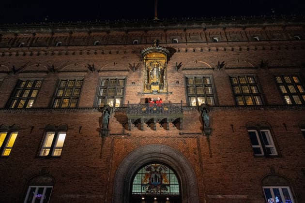 Denmarks National Mens Handball Team Is Celebrated At Copenhagen City Hall Coach of the Danish national team, Nationalteam Nikolaj Jacobsen, and Magnus Saugstrup stand on the balcony during the celebration of the European Championship, EM, Europameisterschaft gold with the handball team at Copenhagen City Hall in Copenhagen, Denmark, on February 2, 2026. Denmark are Men s EHF EURO champions for the third time. The 14-year wait ends for the four-time world champions and two-time Olympic champions as they beat Germany 34:27 in a tough final on Sunday at Jyske Bank Boxen in Herning. Copenhagen The Capital Region of Denmark Denmark  Copyright: xKristianxTuxenxLadegaardxBergx originalFilename:berg-denmarks260202_npnnM.jpg