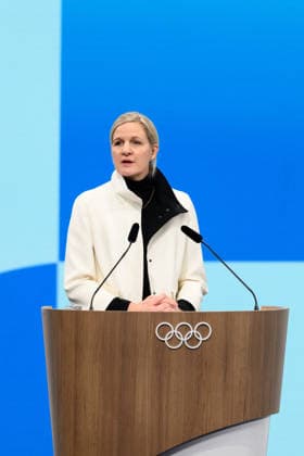 260203 IOC President Kirsty Coventry at a IOC Session during day -3 of the 2026 Winter Olympics on February 3, 2026 in Milan. Photo: Carl Sandin BILDBYRAN kod CS CS0844 Olympic Games, Olympische Spiele, Olympia, OS olympics winter olympics os ol olympiska spel vinter-os olympiske leker milano cortina 2026 milan cortina 2026 milano cortina 2026 olympic games milano cortina 2026 winter olympic games milano cortina-os milano cortina-ol vinter-ol -3 Internationella olympiska kommittÃ n International Olympic Committee bbeng *** 260203 IOC President Kirsty Coventry at an IOC Session during day 3 of the 2026 Winter Olympics on February 3, 2026 in Milan Photo Carl Sandin BILDBYRAN code CS CS0844 olympic games olympics winter olympics os ol olympic games winter os olympic games milano cortina 2026 milan cortina 2026 milano cortina 2026 olympic games milano cortina 2026 winter olympic games milano cortina os milano cortina ol winter ol 3 International Olympic Committee bbeng  Copyright: CARLxSANDIN BB260203CS003