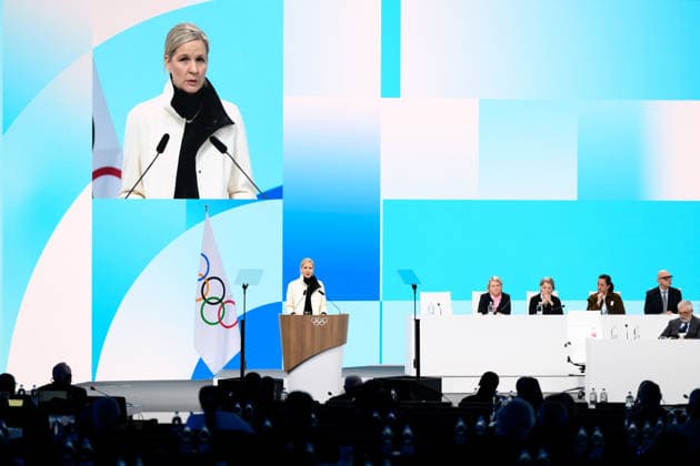 260203 IOC President Kirsty Coventry at a IOC Session during day -3 of the 2026 Winter Olympics on February 3, 2026 in Milan. Photo: Carl Sandin BILDBYRAN kod CS CS0844 Olympic Games, Olympische Spiele, Olympia, OS olympics winter olympics os ol olympiska spel vinter-os olympiske leker milano cortina 2026 milan cortina 2026 milano cortina 2026 olympic games milano cortina 2026 winter olympic games milano cortina-os milano cortina-ol vinter-ol -3 Internationella olympiska kommittÃ n International Olympic Committee bbeng *** 260203 IOC President Kirsty Coventry at an IOC Session during day 3 of the 2026 Winter Olympics on February 3, 2026 in Milan Photo Carl Sandin BILDBYRAN code CS CS0844 olympic games olympics winter olympics os ol olympic games winter os olympic games milano cortina 2026 milan cortina 2026 milano cortina 2026 olympic games milano cortina 2026 winter olympic games milano cortina os milano cortina ol winter ol 3 International Olympic Committee bbeng  Copyright: CARLxSANDIN BB260203CS007