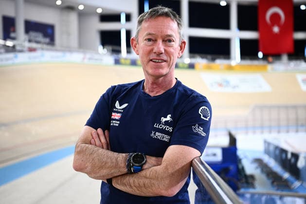 2026 UEC Track Elite European Championships Picture by Olly Hassell SWpix.com - 03 02 2026 - Cycling - 2026 UEC Track Elite European Championships - Konya Velodrome, Konya, Türkiye - British Cycling Performance Director Stephen Park ( Sparky ) Copyright: x xSWpix.comx(t axPhotographyxHubxLtd)xOllyxHassell SWpix.comx SWP-3177-0464