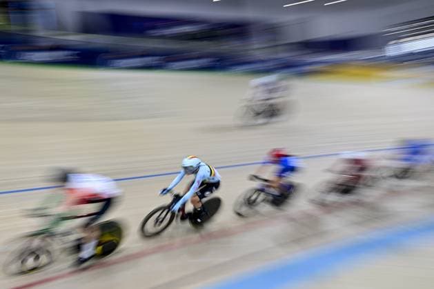 Belgian Shari Bossuyt pictured in action during the women s Omnium I scratch race at day 3 of the 2026 UEC Track Elite European Championships, in Konya, Turkey, Tuesday 03 February 2026. The European Championships take place from 01 to 05 February 2026. DIRKxWAEM  x160701581x