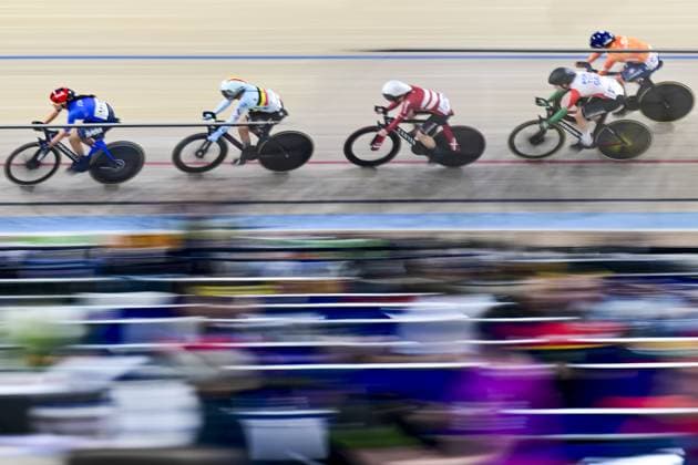 Belgian Shari Bossuyt pictured in action during the women s Omnium I scratch race at day 3 of the 2026 UEC Track Elite European Championships, in Konya, Turkey, Tuesday 03 February 2026. The European Championships take place from 01 to 05 February 2026. DIRKxWAEM  x160701780x